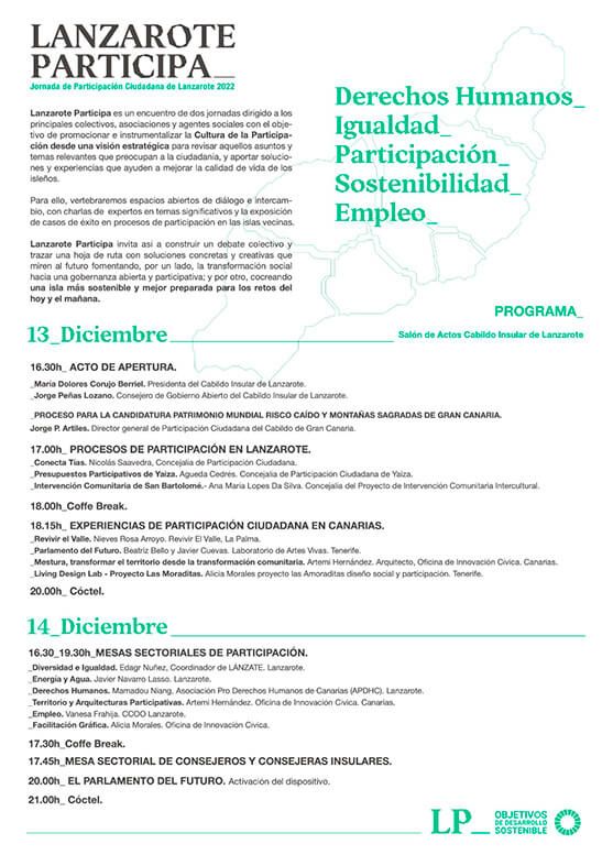 Noticias Lanzarote | El Cabildo organiza unas jornadas de participación ciudadana dirigidas a colectivos y agentes sociales