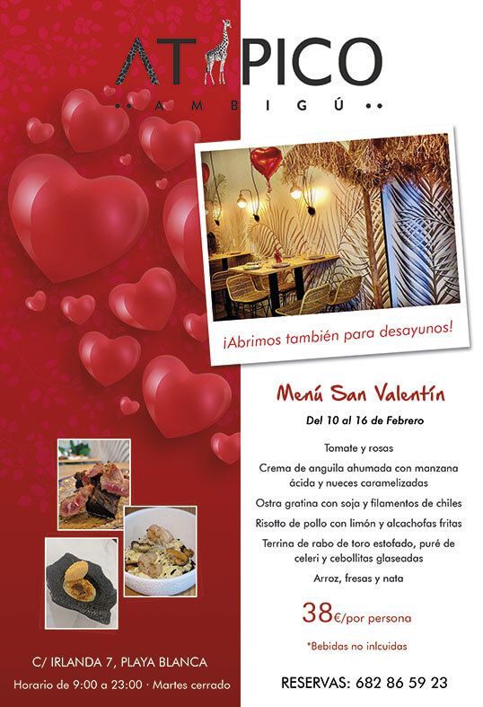 5 planazos para disfrutar de San Valentín en Yaiza