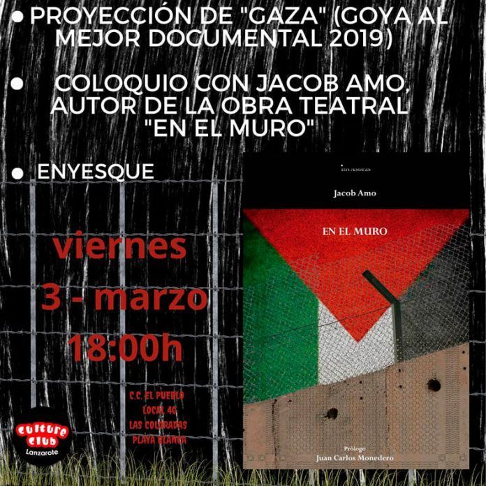 Noticias Playa Blanca | El conflicto palestino, este viernes 3 de marzo en Culture Club Lanzarote