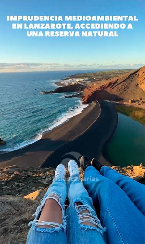 Noticias Yaiza | La montaña de El Golfo sufre un “ataque medioambiental”