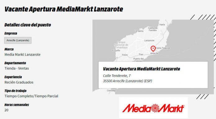 Noticias Lanzarote | Media Markt busca personal para su apertura en Arrecife