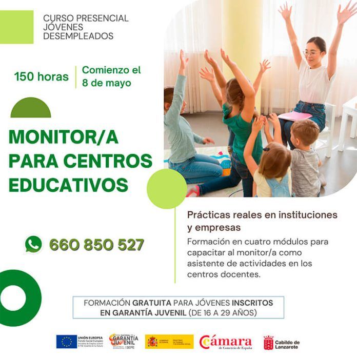 Noticias Lanzarote | Nueva edición del curso de monitor para centros educativos de la Cámara de Comercio