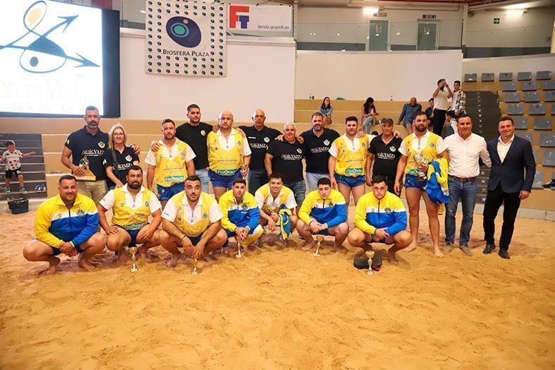 El U.S. Yaiza de Lucha Canaria, subcampeón de Liga en categorías infantil, juvenil y senior