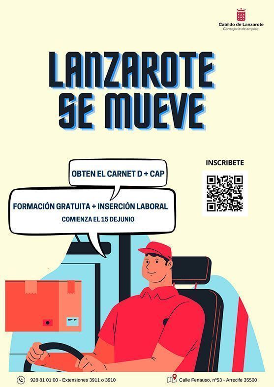 Noticias Lanzarote | El Cabildo promueve la inserción laboral con un curso gratuito para la obtención del carnet de chófer de guaguas