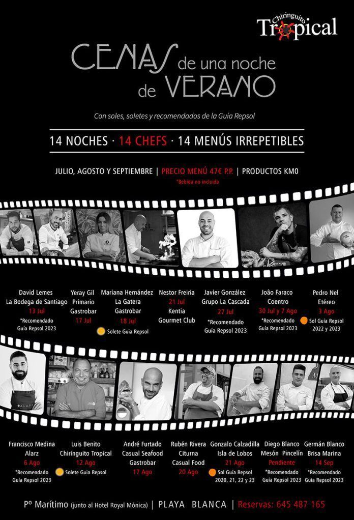 Noticias Playa Blanca | Cenas de Una Noche de Verano en el Chiringuito Tropical 2023