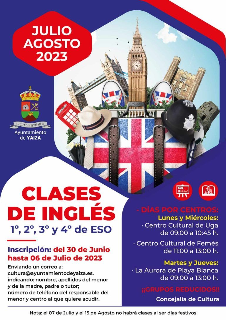 Noticias Yaiza | Yaiza ofrece clases gratuitas de inglés durante el verano
