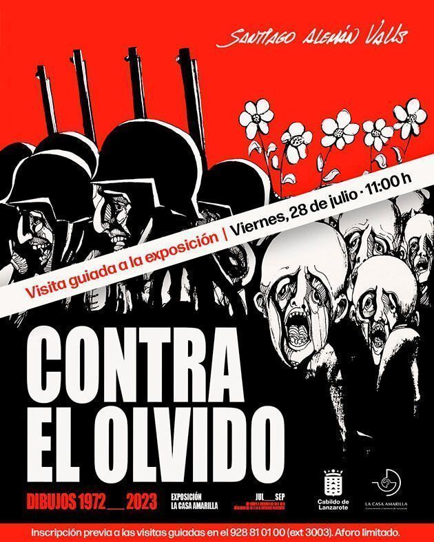 Noticias Lanzarote | El Cabildo de Lanzarote programa visitas guiadas a la exposición de Santiago Alemán