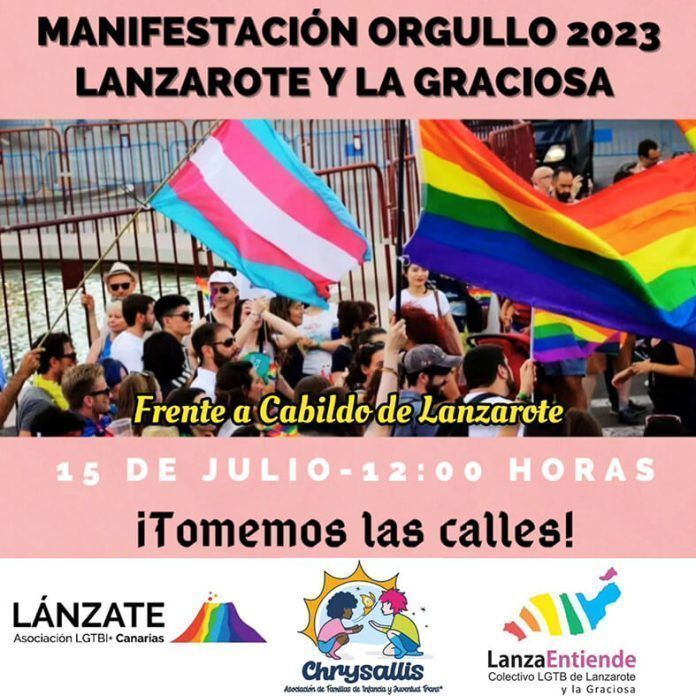 Noticias Lanzarote | Asociación Lánzate convoca una manifestación por los derechos de la comunidad LGTBI+ en Lanzarote