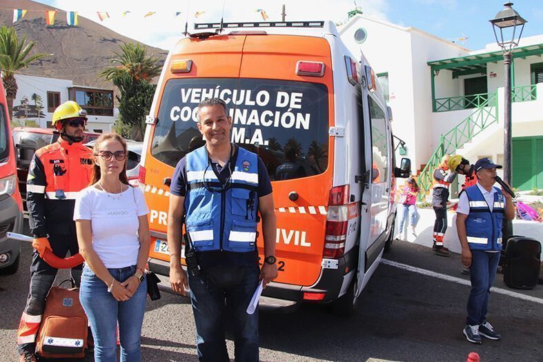 Simulacro de accidente en la montañaFemés