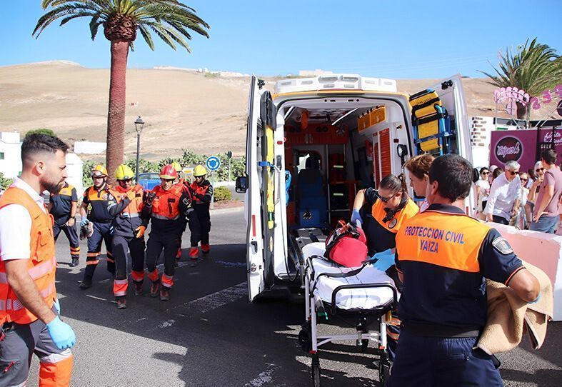 Simulacro de accidente
