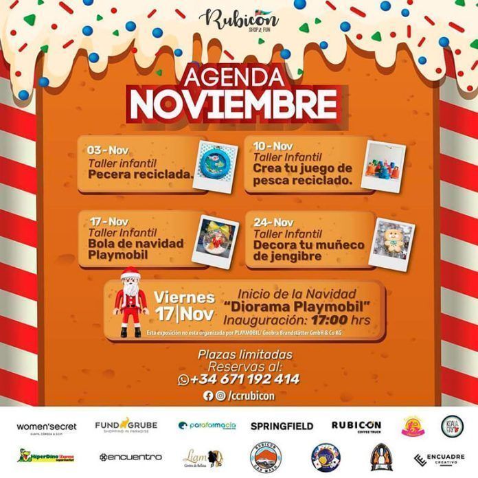 Programa noviembre Rubicón Shop & Fun Noticias Playa Blanca | El Rubicón Shop & Fun se prepara para la llegada de la Navidad