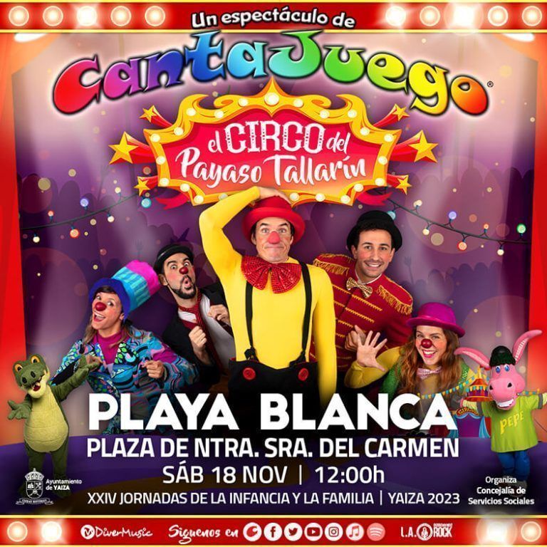Noticias Playa Blanca | ‘El Circo del payaso Tallarín’ llega a Playa Blanca el sábado 18 de noviembre