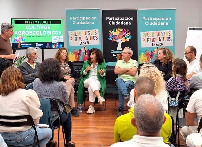 Mesa de debate cultivos agroecológicos La salud del suelo centra el debate en el curso de Agroecología promovido por Yaiza