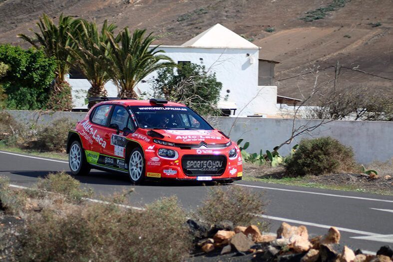 Clara victoria de Yeray Lemes-Aitor Cambeiro en el 44º Rallye Orvecame-Isla de Lanzarote