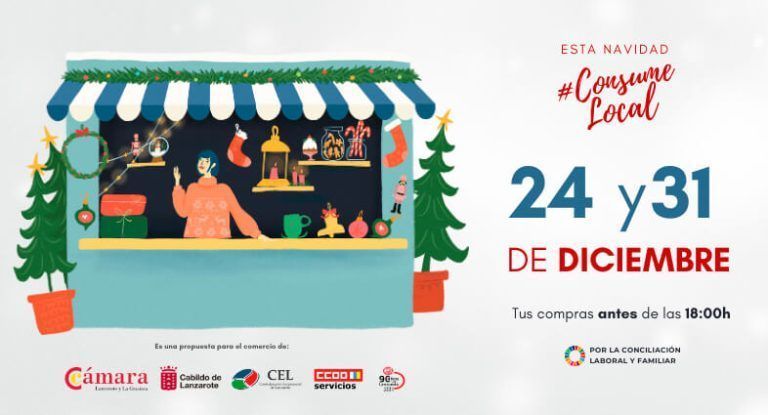 Noticias Lanzarote | Instituciones y empresas se alinean para pedir el cierre adelantado de los comercios a las 6 de la tarde los días 24 y 31 de diciembre