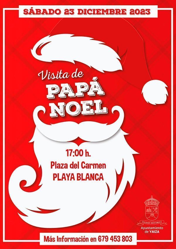 Visita de Papá Noel a Playa Blanca