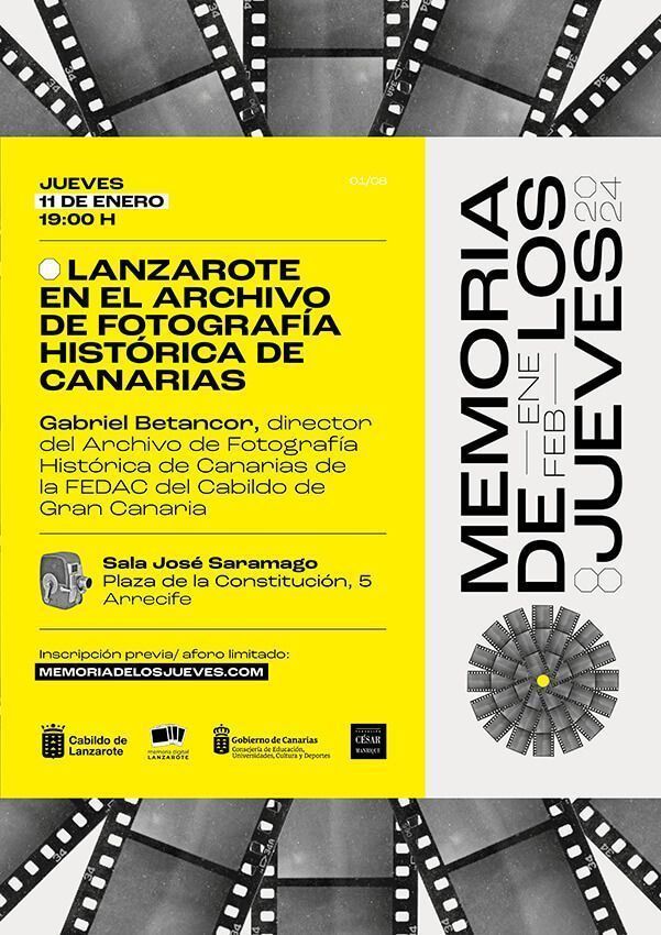 Noticias Lanzarote | Abiertas las inscripciones para la conferencia “Lanzarote en el Archivo de Fotografía Histórica de Canarias”