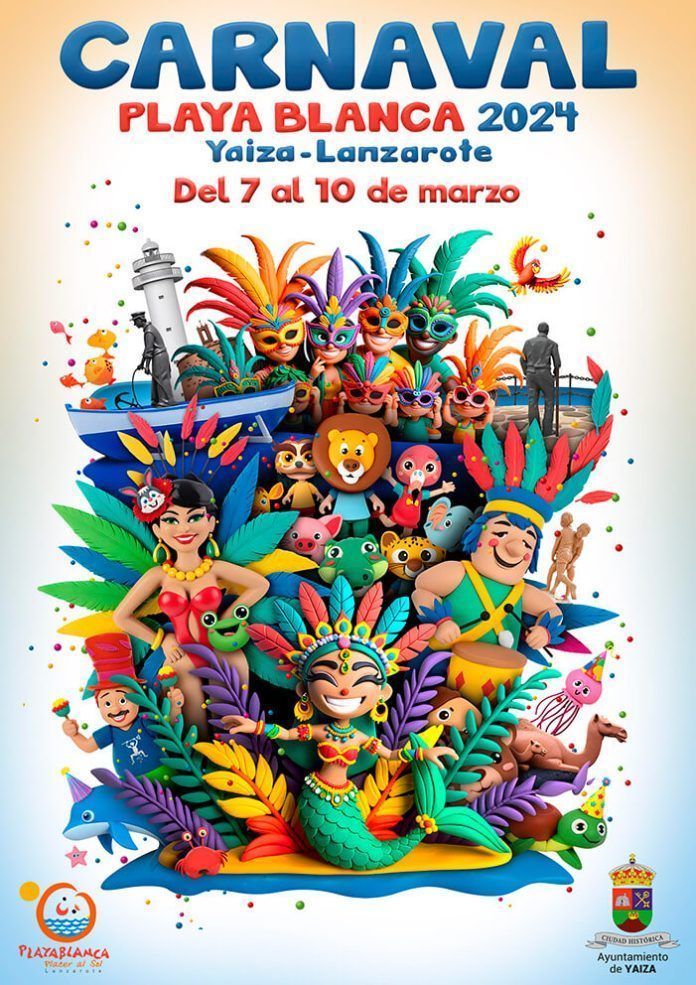 Cartel Carnaval Playa Blanca 2024 Cartel Carnaval Playa Blanca 2024