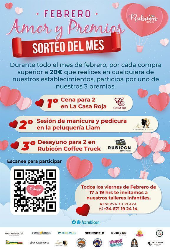 Noticias Playa Blanca | El mes del amor llega con fantásticos premios al Rubicón Shop & Fun