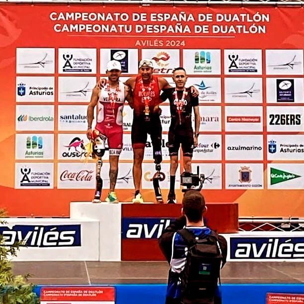 Lionel Morales se proclama campeón de España de duatlón en Avilés