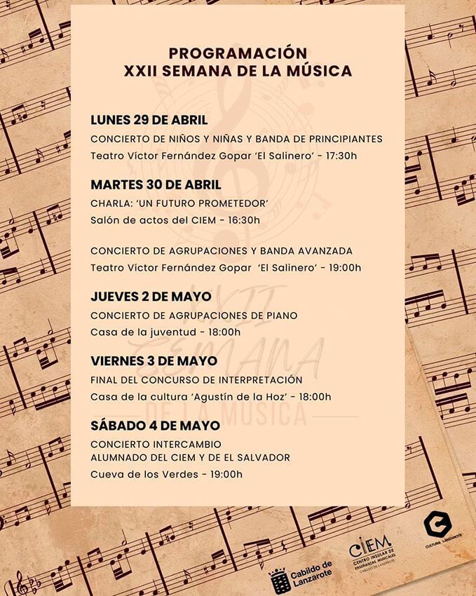 El Cabildo promueve el talento juvenil y el intercambio cultural en la XXI Semana de la Música