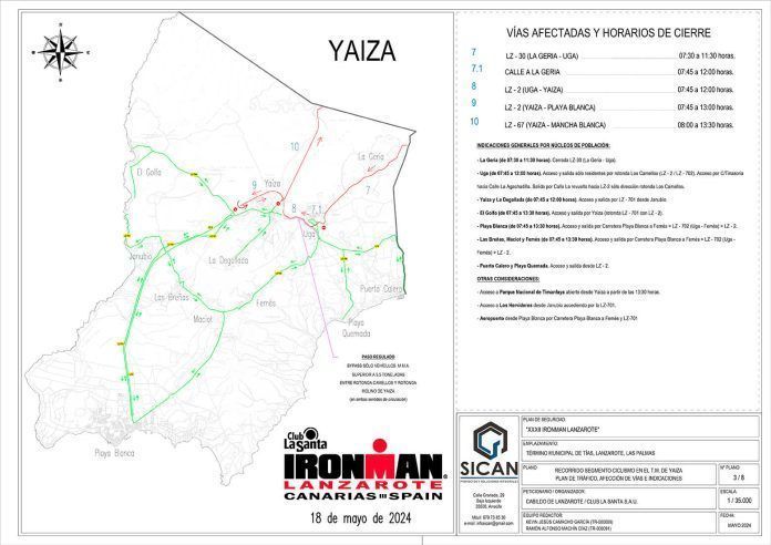 Noticias Yaiza | El Cabildo anuncia cortes de circulación para garantizar la seguridad del IronMan