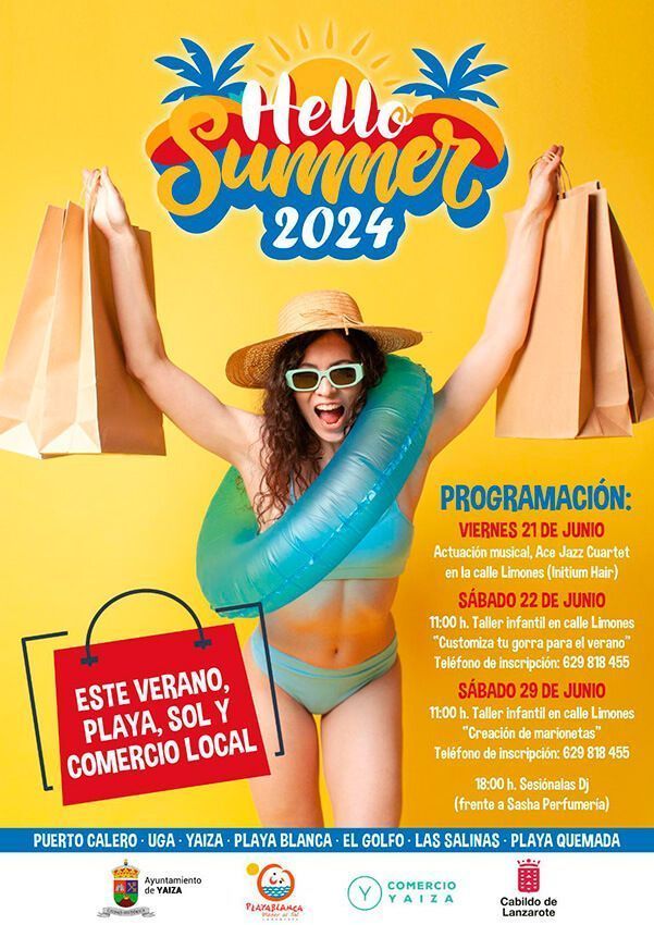 Noticias Playa Blanca | Música y talleres infantiles animarán la calle Limones de Playa Blanca con la campaña “Hello Summer 2024”