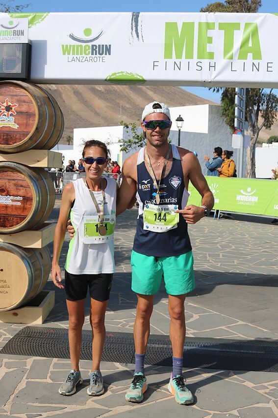 Tinguaro Quintero y Aroa Merino, vencedores de la Wine Run
