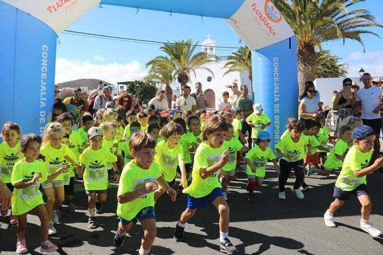 Noticias Yaiza | Más de 200 niños y niñas animan la vuelta de la Wine Run Kids