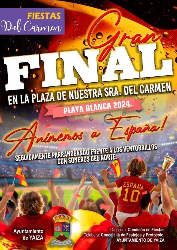 Noticias Yaiza | Pantalla gigante en Playa Blanca para la final de la Eurocopa