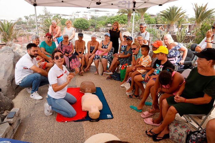 Noticias Playa Blanca | Playa Dorada acoge una de las sesiones de prevención y práctica deportiva del Cabildo de Lanzarote