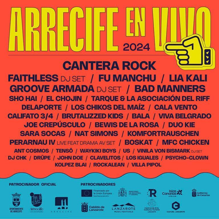 Noticias | Fu Manchu, Bad Manners, Faithless Dj Set, Tarque, Lía Kali y Los Chikos del Maíz encabezan el cartel de Arrecife en Vivo 2024