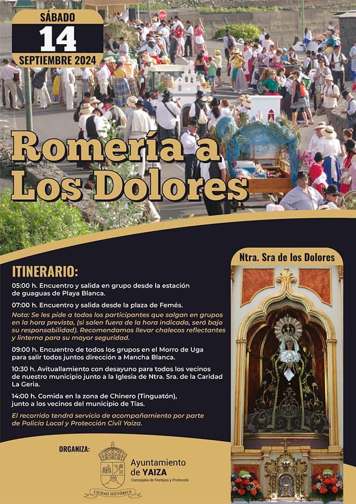 Yaiza ofrece acompañamiento para el peregrinar a Dolores