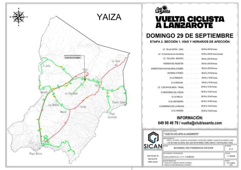 Noticias | El Cabildo anuncia los cortes de carreteras afectados este fin de semana por la I Vuelta Ciclista a Lanzarote 