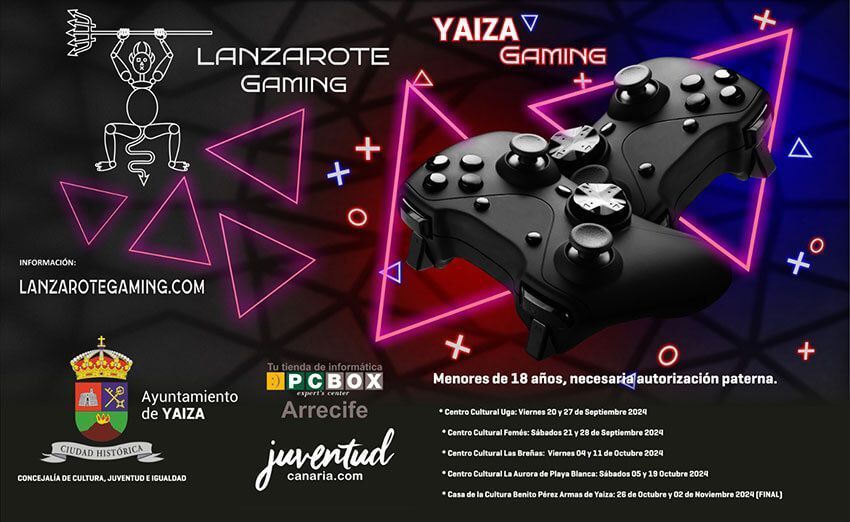 Noticias Yaiza | El Yaiza Gaming enciende consolas para el primer encuentro esports que recorre el municipio