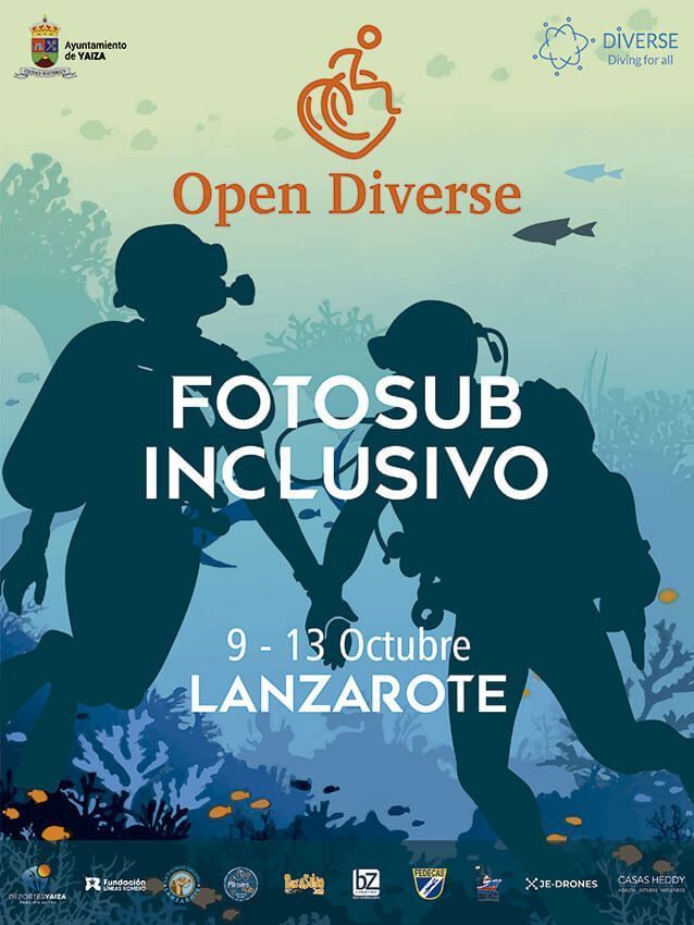 Yaiza celebra un nuevo encuentro fotosub inclusivo con mensaje al cuidado de los fondos marinos