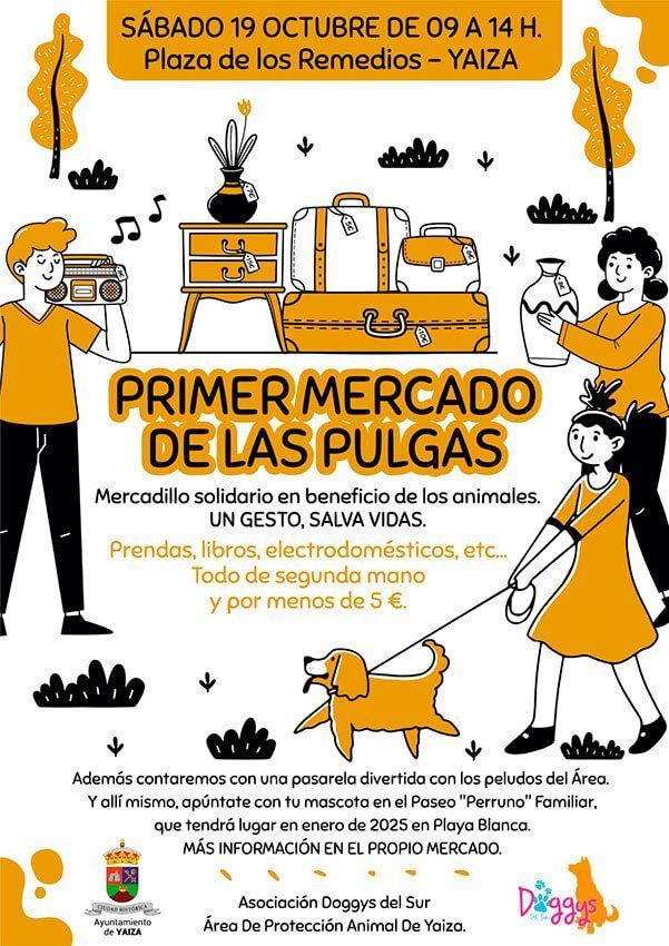 Noticias Yaiza | Yaiza organiza su primer 'Mercado de las Pulgas' en beneficio de los animales