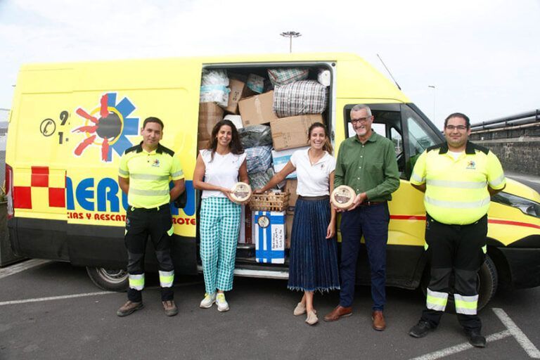 Noticias | Cien kilos de solidaridad en forma de quesos de Lanzarote con destino a Valencia
