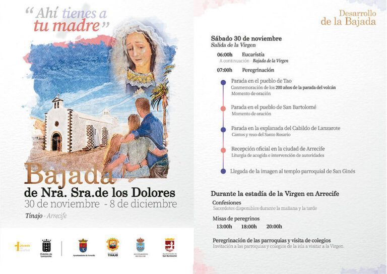 Oswaldo Betancort invita a la participación en la histórica Bajada de la Virgen de Los Dolores 