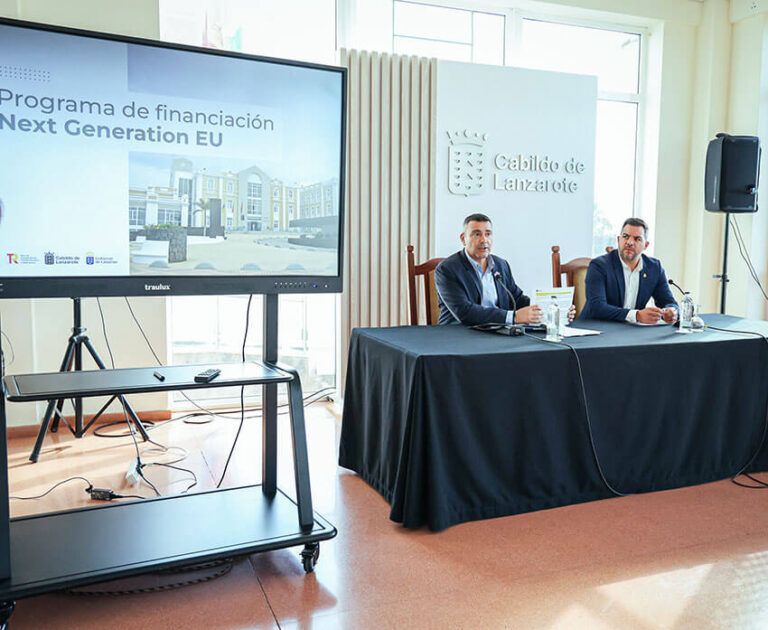 Noticias | Lanzarote presenta su estrategia de los Fondos Next Generation EU, movilizando más de 24,6 millones de euros