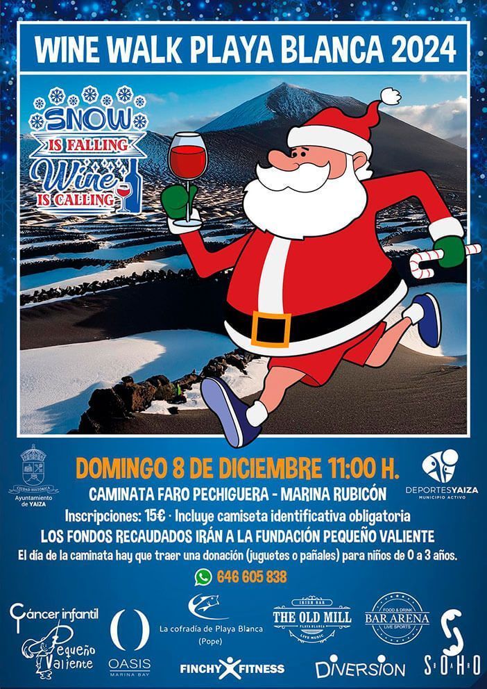 La Wine Walk Playa Blanca 2024 ya tiene fecha: domingo 8 de diciembre