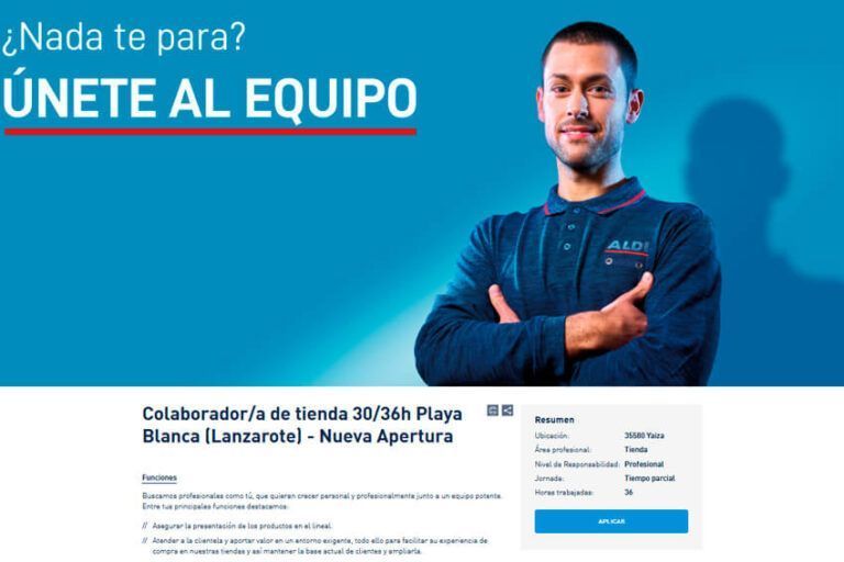 Noticias Yaiza | Aldi busca personal para la apertura de su supermercado de Playa Blanca