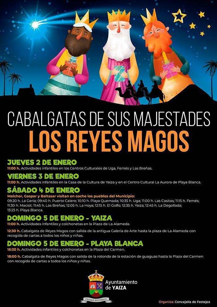 Noticias Yaiza | Yaiza invita a seguir la ruta mágica de los Reyes por el sur de Lanzarote