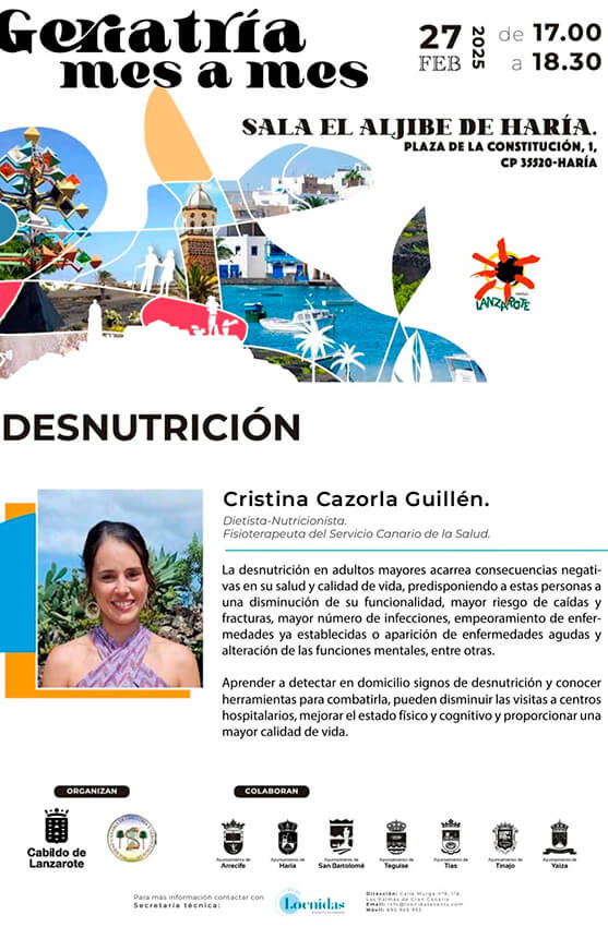 Noticias | ‘Geriatría mes a mes’ aborda este jueves la desnutrición entre las personas mayores
