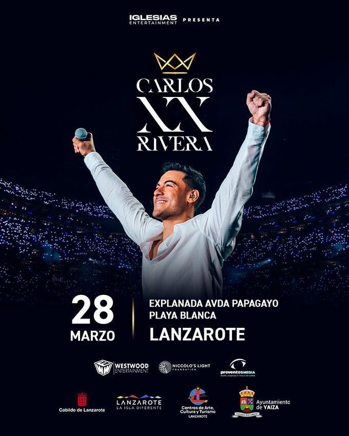 Noticias Playa Blanca | El mexicano Carlos Rivera actuará en el Carnaval de Playa Blanca