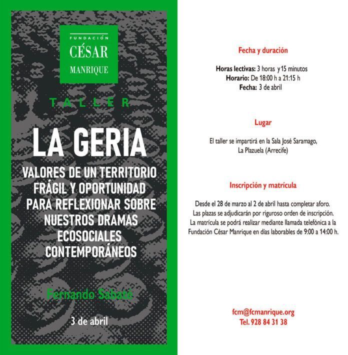 Noticias | La FCM organiza un taller para reflexionar sobre la turistificación del paisaje cultural de La Geria