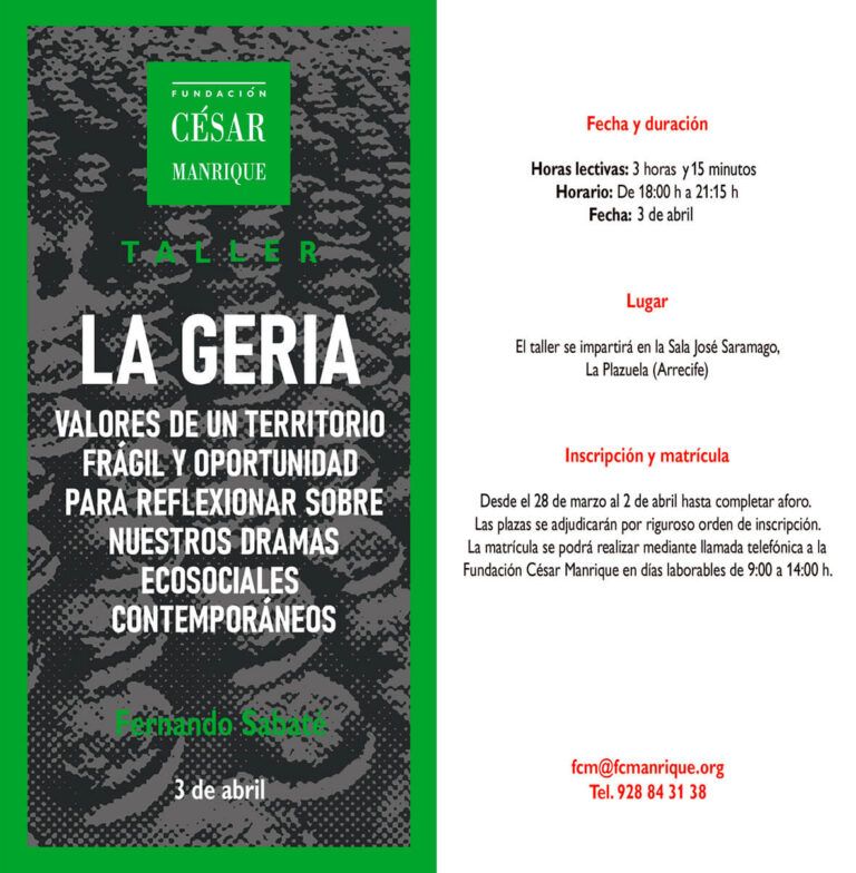 Noticias | La FCM organiza un taller para reflexionar sobre la turistificación del paisaje cultural de La Geria