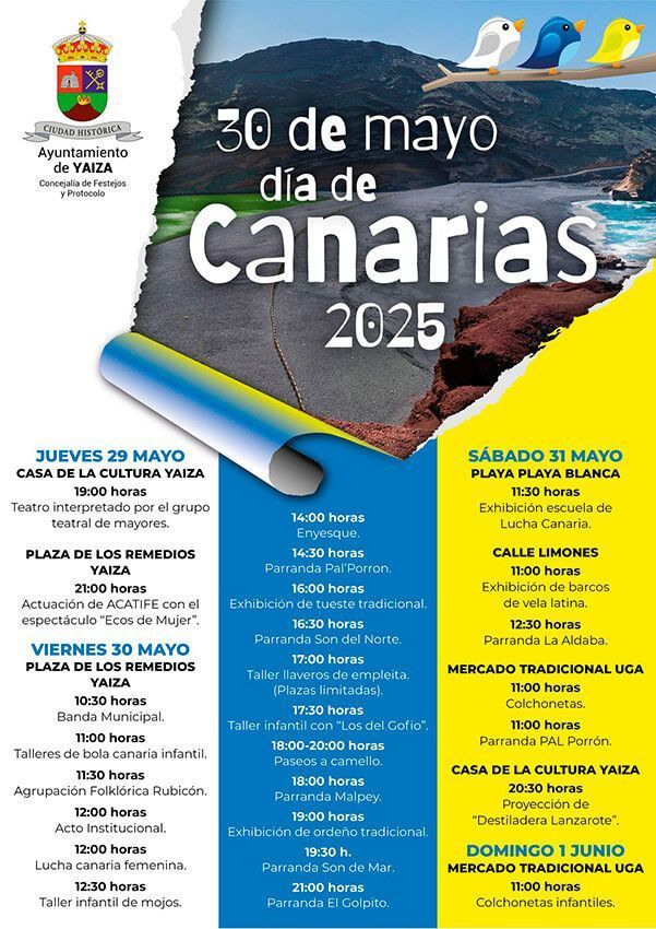 Noticias Yaiza | Yaiza anima a disfrutar del folklore por el Día de Canarias