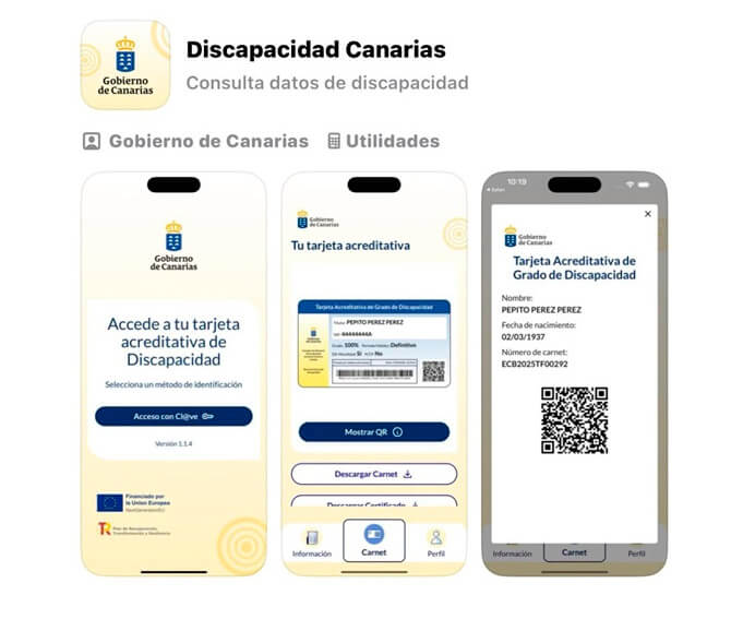 Noticias | Canarias presenta su Tarjeta Acreditativa del Grado de Discapacidad para mejorar la atención personalizada
