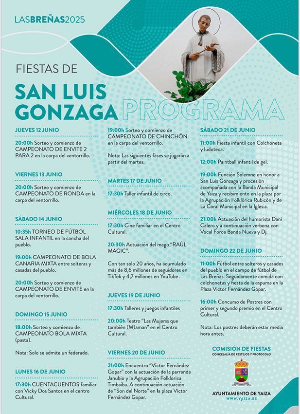CARTEL PROGRAMA - Fiestas de Las Breñas 2025 Fiestas de Las Breñas 2025